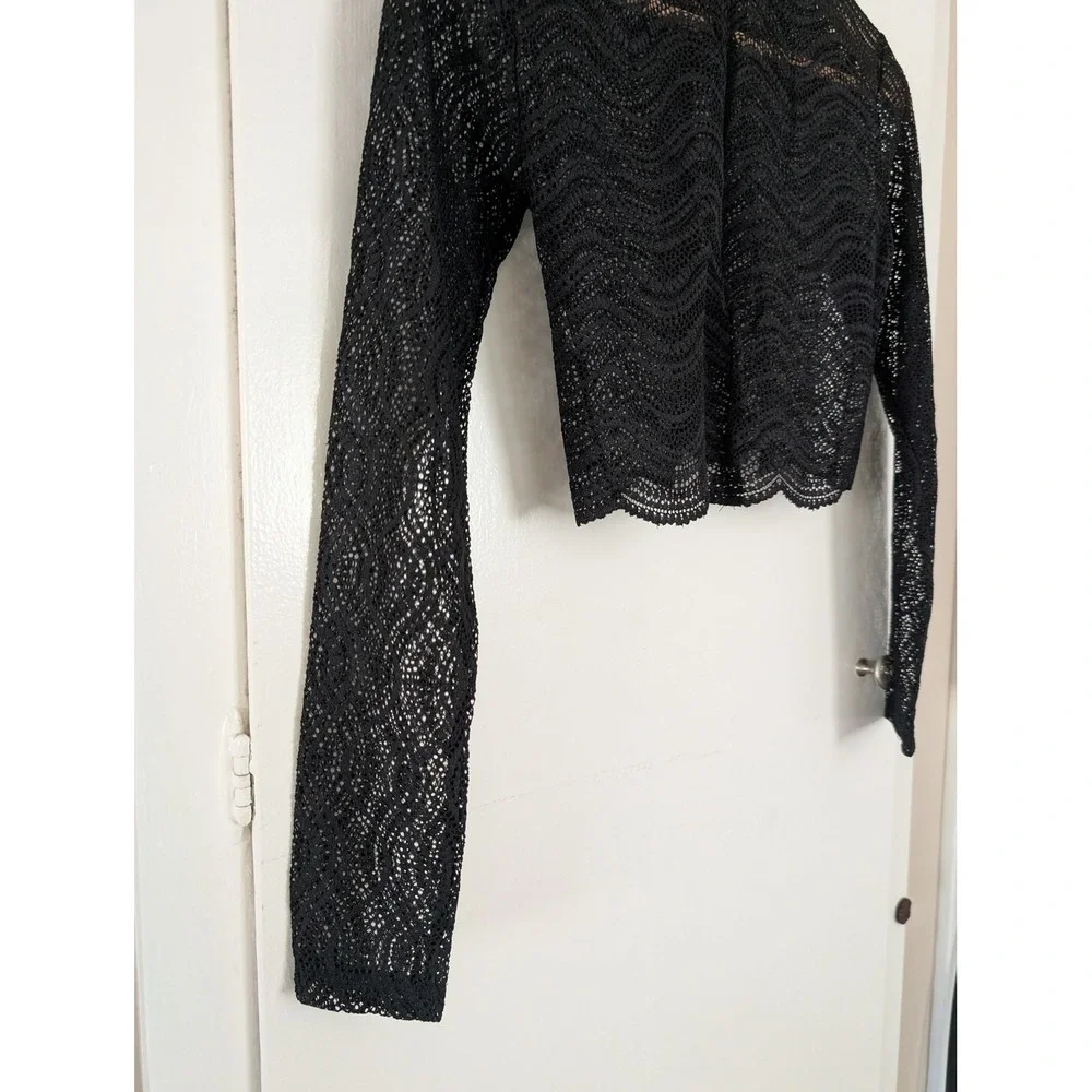 Zara sheer black
